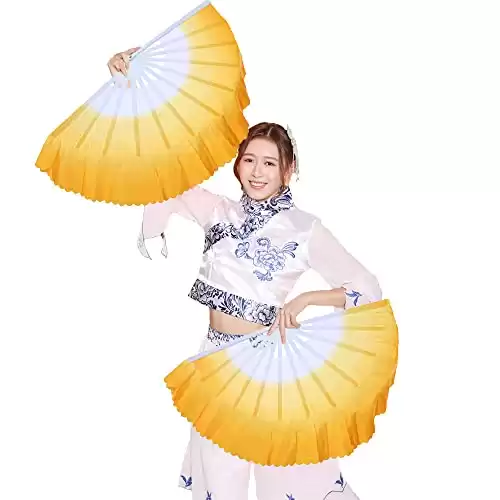 Belly Dance Chinese Fan Veil - Short